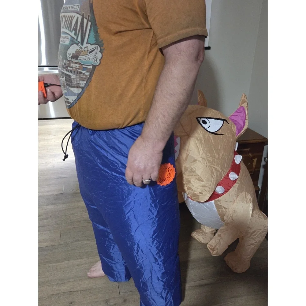 Puff Me Up Bit By A Dog Inflatable Adult Costume 60-67